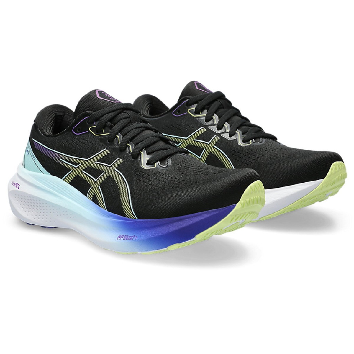 Asics Gel-Kayano 30 stability running trainers in all black