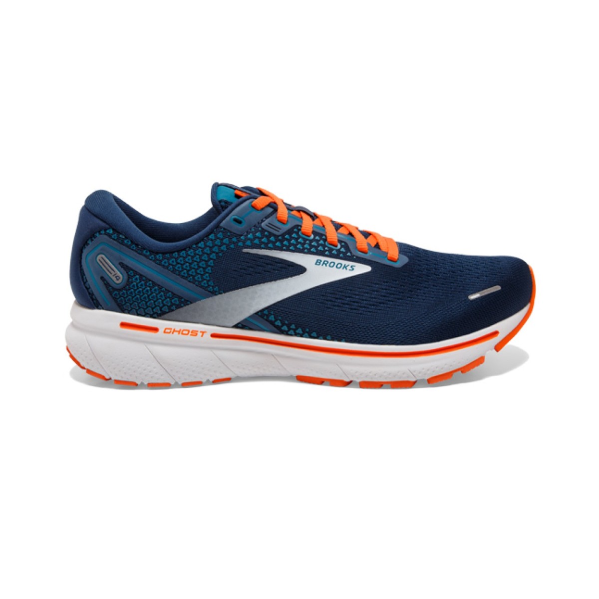 Brooks Ghost 14 Titan / Teal / Flame - The Shoe Library