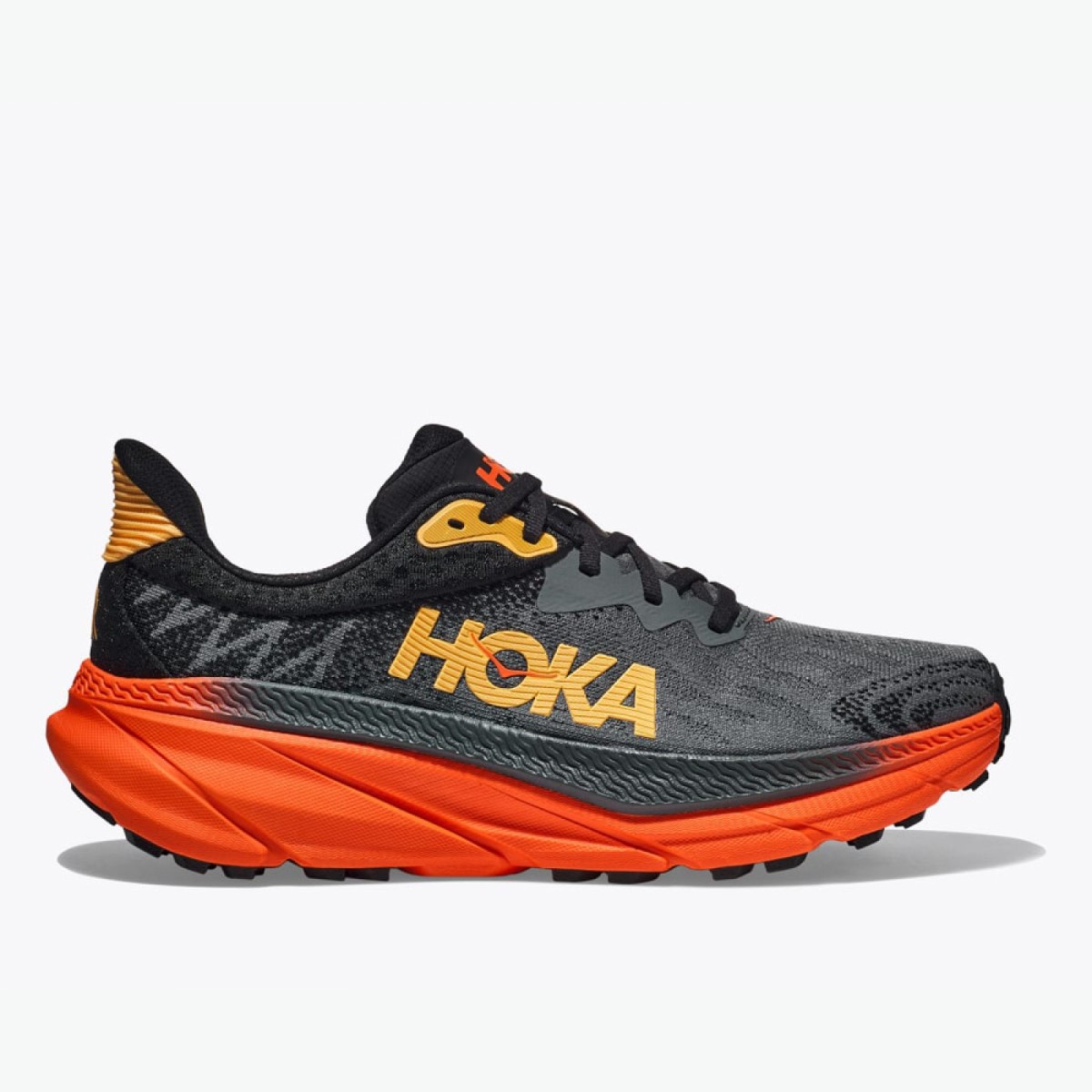 Hoka Challenger 7 Castlerock / Flame - The Shoe Library