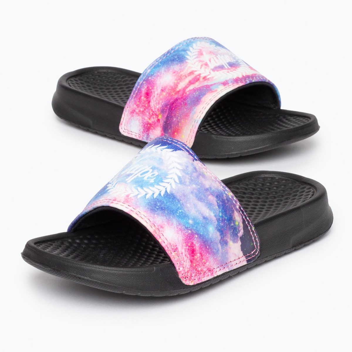 Hype Kids Sliders Paint Black Sunset Space - The Shoe Library