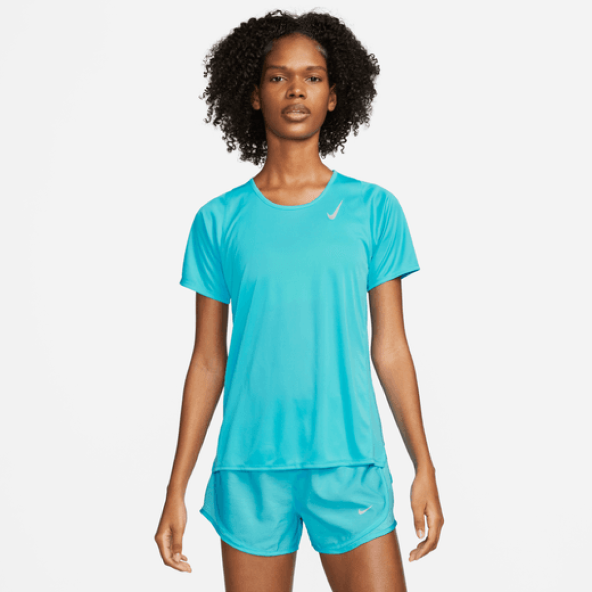 Nike Dri-FIT Race Running Top Blue Lightweight fabric and a streamlined ...