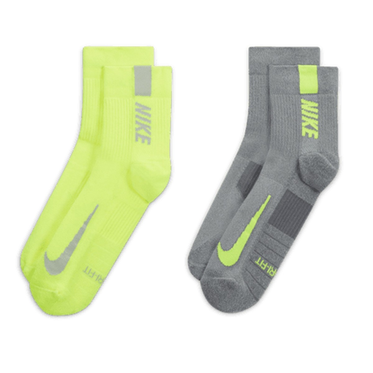 Nike Multiplier Crew Socks Multi (2 Pairs) Run tall in the Nike ...