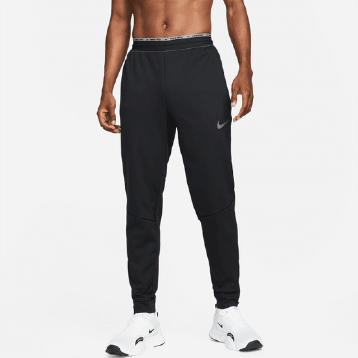 Nike Pro Therma-FIT Track Pants Black / Grey Shrug off the chill before ...