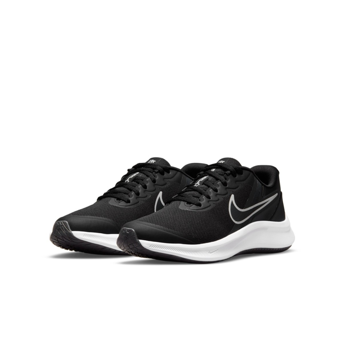 Nike Star Runner 3 (GS) Black / Dark Grey This is some serious star power.  The Nike Star Runner 3 shoots for the sky with versatile shoes to run, jump  and