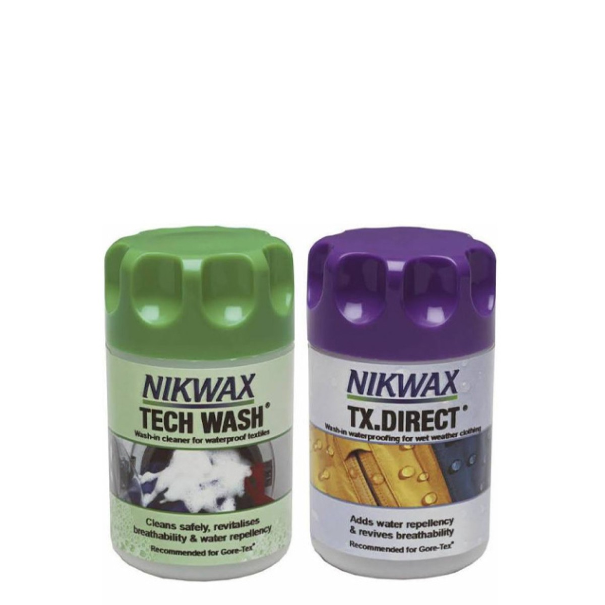Nikwax Tech Wash (150ml) / TX Direct WashIn (100ml) Twin Pack Clean