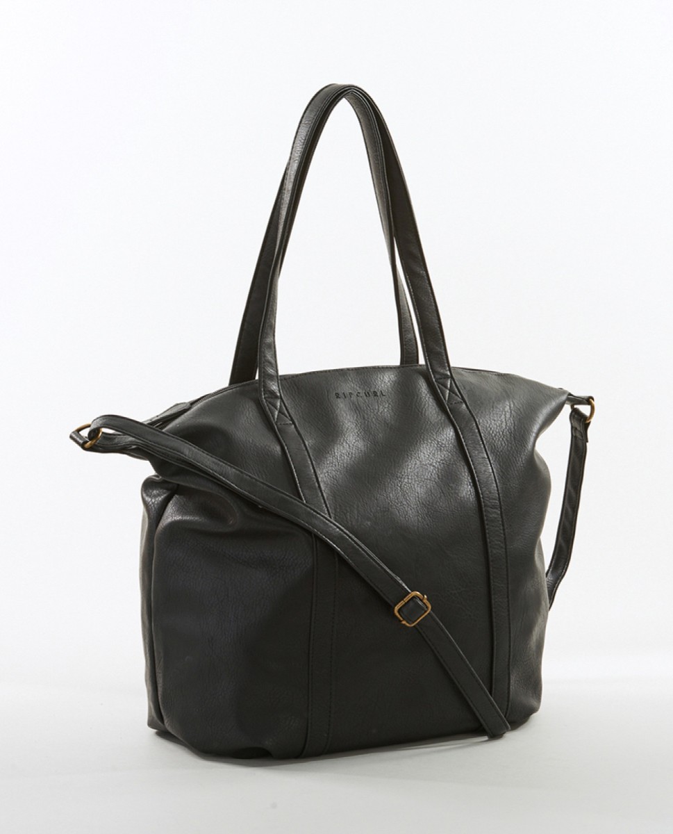 Rip Curl Luna Large Shoulder Bag Black Designed in a sleek faux leather ...