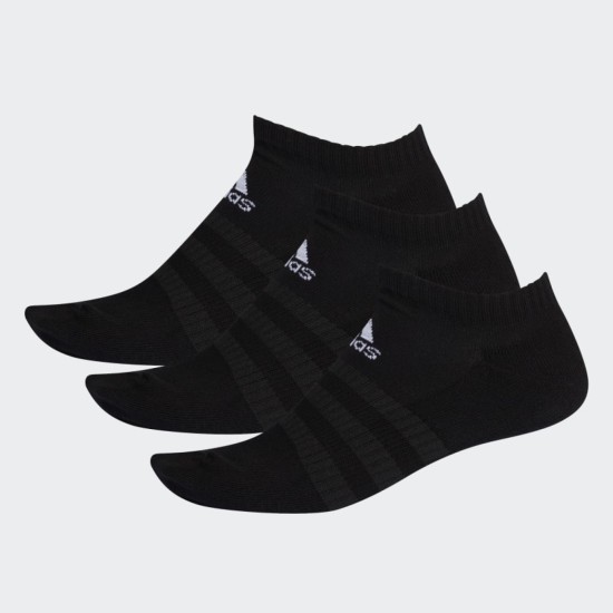 adidas Cushioned 3 Pack Of No Show Socks Black