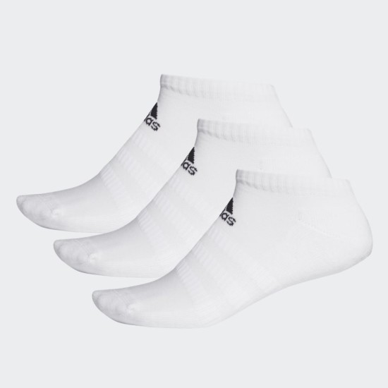 adidas Cushioned 3 Pack Of No Show Socks White