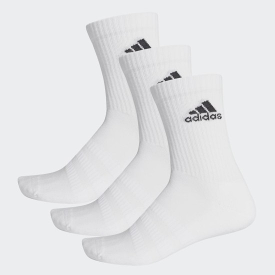 adidas Cushioned 3 Pack Of Socks White