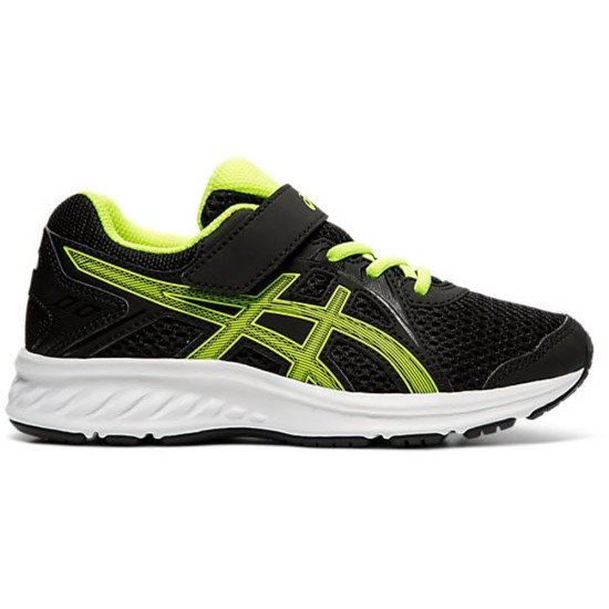 Asics Jolt 2 PS Kids Running Shoes Black / Safety Yellow