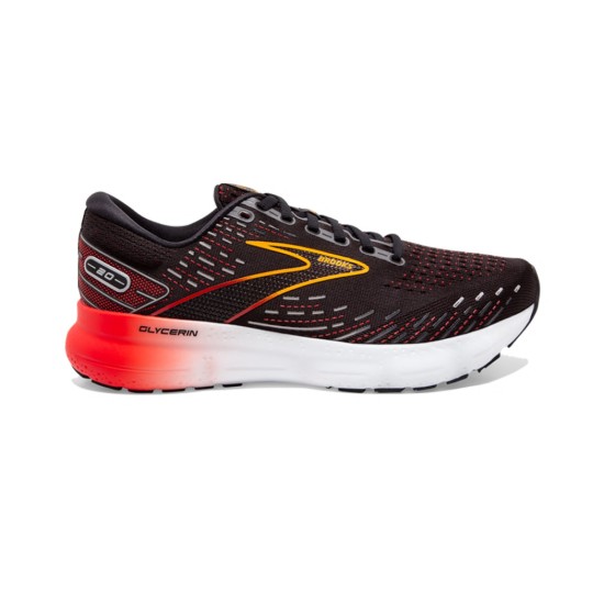 Brooks Glycerin 20 Black / Blackened Pearl / Fiery Red