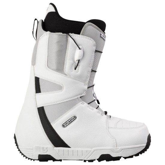 Burton Moto Mens Snowboard Boots White / Grey / Black