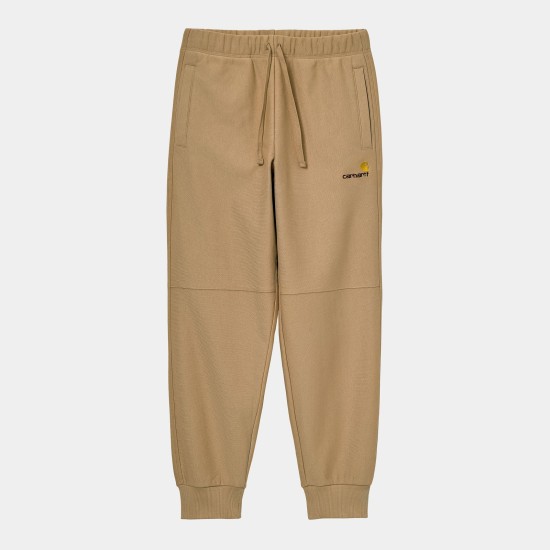 Carhartt WIP American Script Logo Jogging Pants Dusty Brown