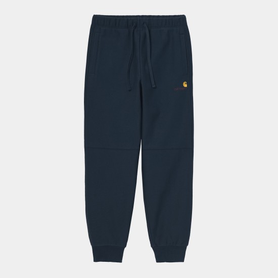 Carhartt WIP American Script Logo Jogging Pants Mizar Blue