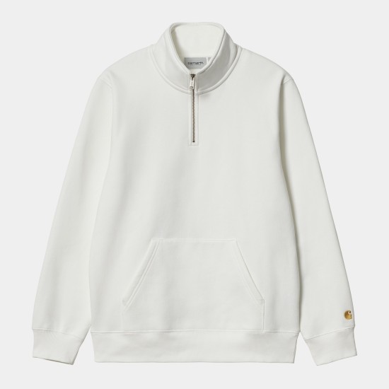 Carhartt WIP Chase Logo Half Zip Sweatshirt Wax