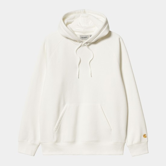 Carhartt WIP Chase Logo Hooded Sweatshirt Wax