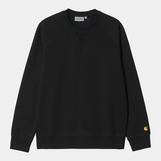 Carhartt WIP Chase Logo Sweatshirt Black