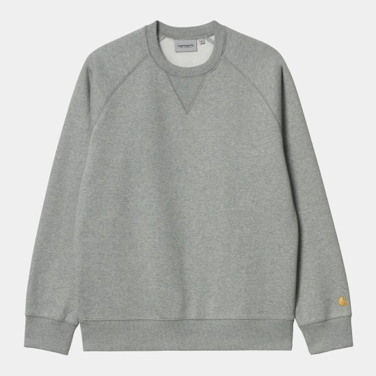 Carhartt WIP Chase Logo Sweatshirt Grey Heather