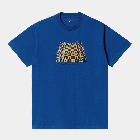 Carhartt WIP Chessboard T-Shirt Gulf Blue