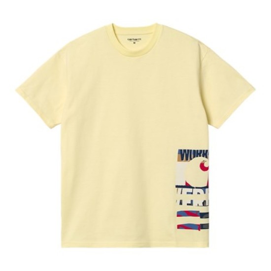 Carhartt WIP Collage State T-Shirt Soft Yellow