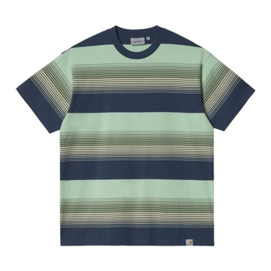 Carhartt WIP Hanmore Stripe T-Shirt Blue