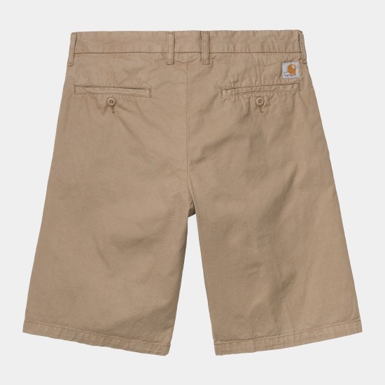 Carhartt WIP Johnson 'Midvale' Twill Shorts Leather Beige