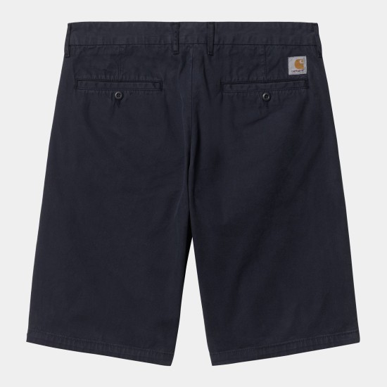 Carhartt WIP Johnson 'Midvale' Twill Shorts Navy Blue