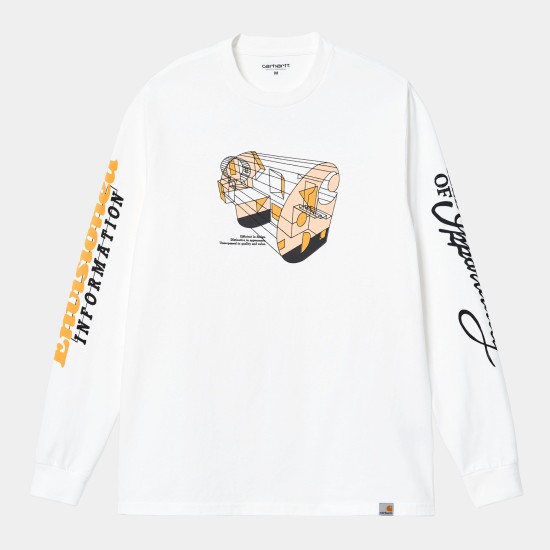 Carhartt WIP Living Long Sleeved T-Shirt White