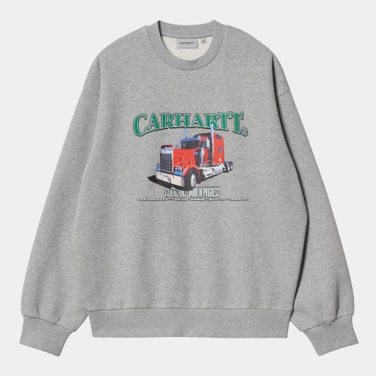 Carhartt WIP On The Road Crew Sweatshirt Grey