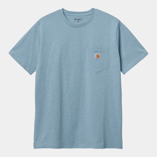 Carhartt WIP Pocket T-Shirt Frosted Blue Heather