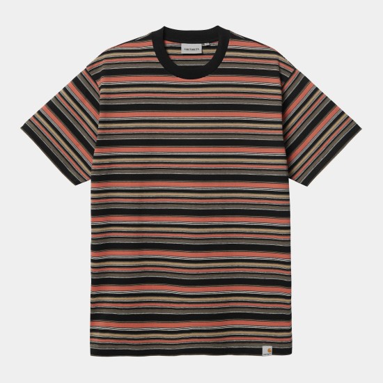 Carhartt WIP Riggs Stripe T-Shirt Black