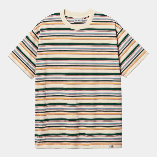 Carhartt WIP Riggs Stripe T-Shirt Natural