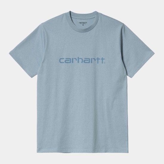 Carhartt WIP Script T-Shirt Frosted Blue / Icy Water