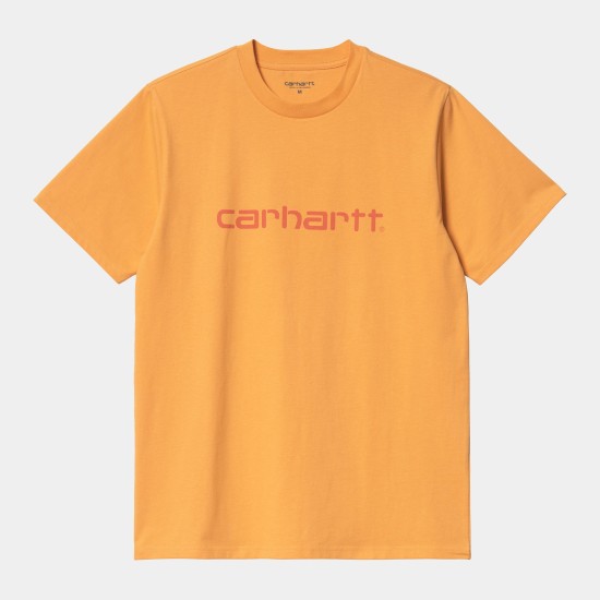 Carhartt WIP Script T-Shirt Pale Orange / Elba