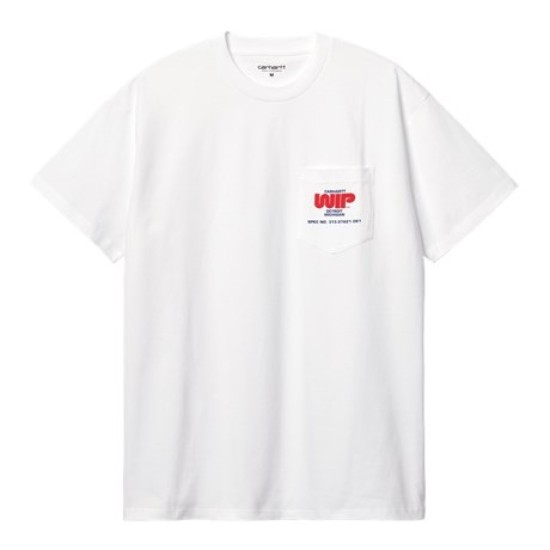 Carhartt WIP Worm Logo Pocket T-Shirt White