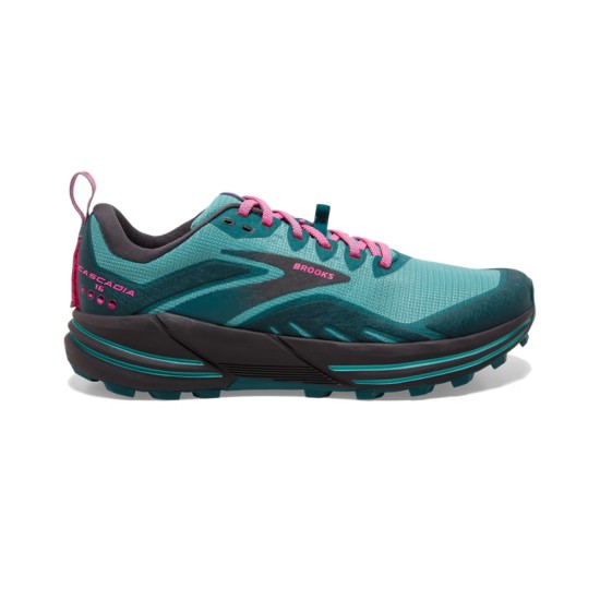 Brooks Cascadia 16 Porcelain / Blue Coral / Pink