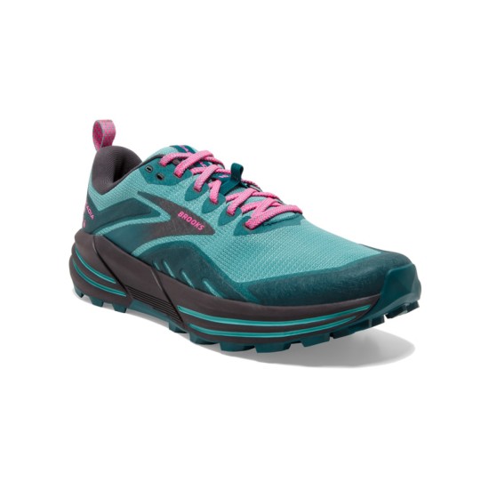 Brooks Cascadia 16 Porcelain / Blue Coral / Pink