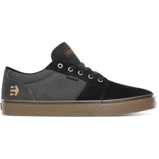 Etnies Barge LS Skate Shoes Black / Gum / Dark Grey