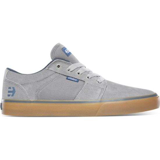 Etnies Barge LS Skate Shoes Grey / Blue / Gum