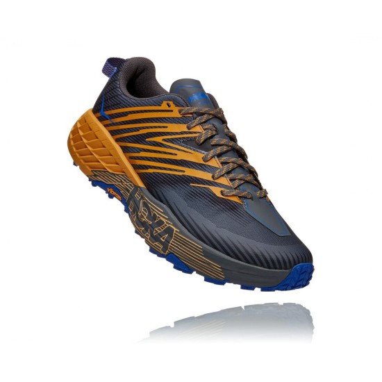 Hoka Speedgoat 4 Castlerock Blue / Golden Yellow