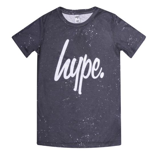Hype AOP Speckle T-Shirt Black
