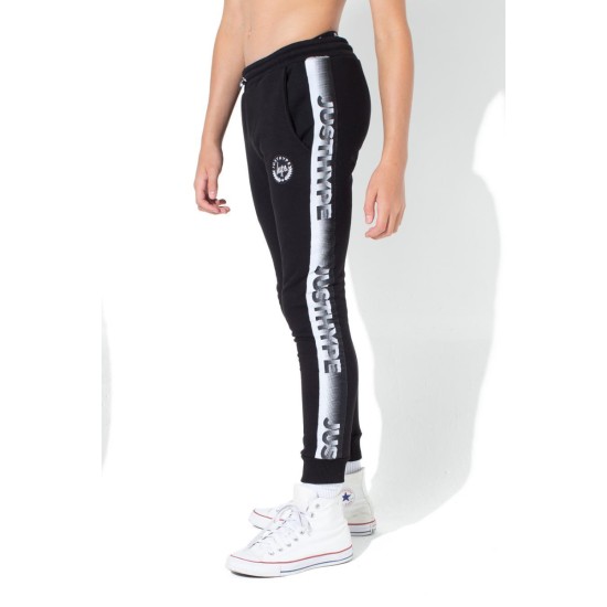 Hype Speckle Tape Kids Joggers Black / White