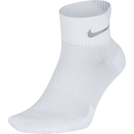 Nike Elite Cushioned Ankle Socks White