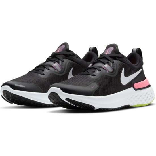 Nike React Miler Black / Metallic Silver - Violet Dust