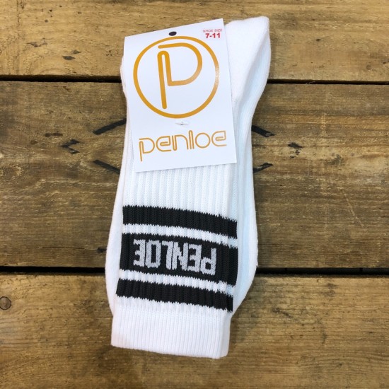 Penloe Band Socks White / Charcoal
