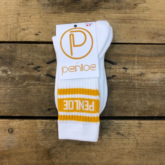 Penloe Band Socks White / Orange