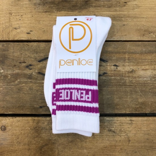 Penloe Band Socks White / Pink