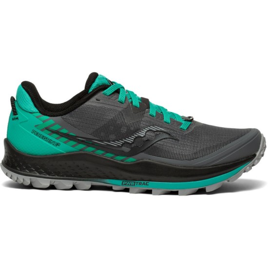 Saucony Peregrine 11 Shadow Grey / Jade Green