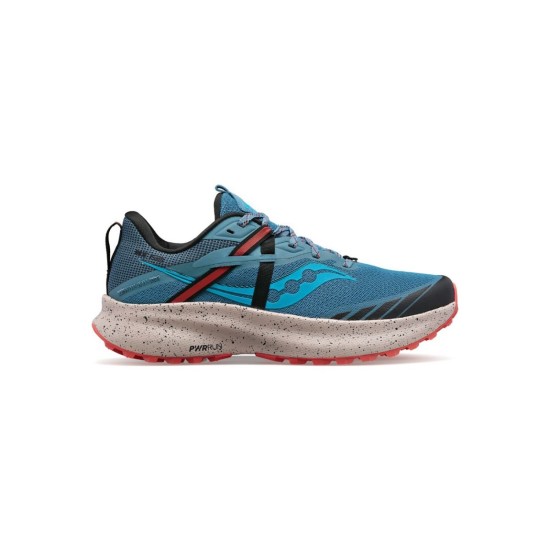 Saucony Ride 15 Trail Mist / Ember Blue