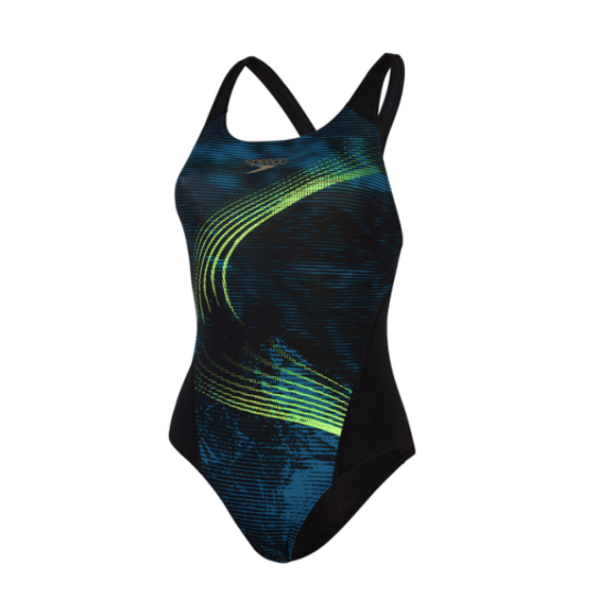 Speedo Placement Record Breaker Swimsuit Black